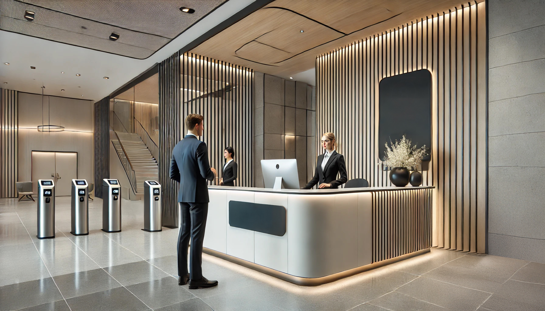 Modern office reception